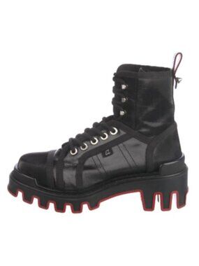 Christian Louboutin Panaroot Dune Flat Boot Men's Black EU 45.5